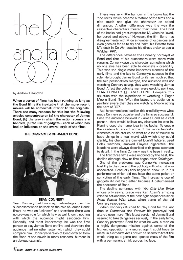 007 MAGAZINE 40th Anniversary Issue - The Rise and Fall of 007