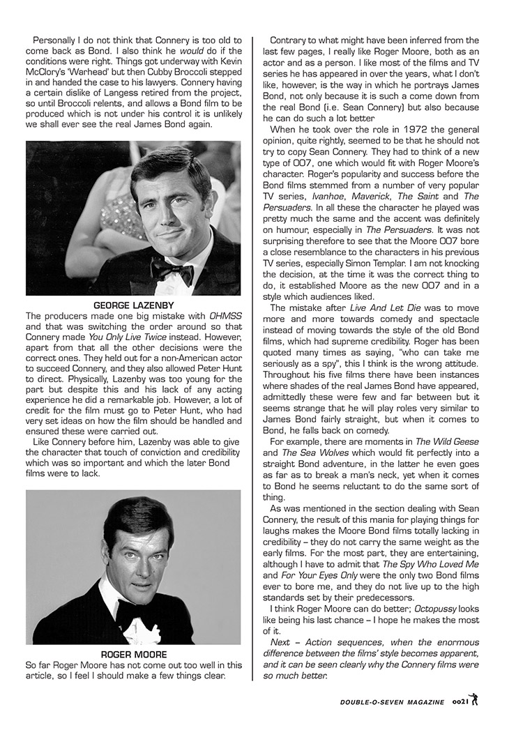 007 MAGAZINE 40th Anniversary Issue - The Rise and Fall of 007