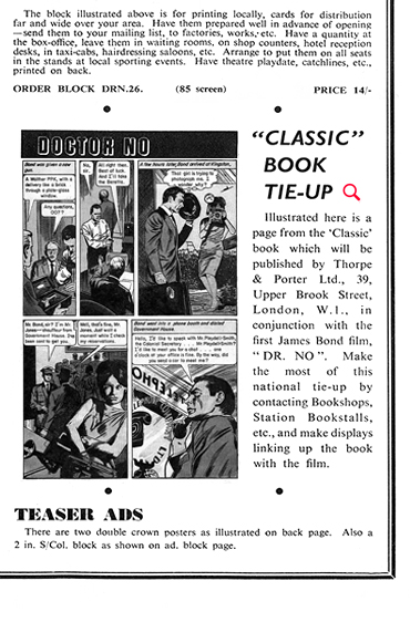 Dr. No (1962) Exhibitors’ Campaign Book Page 4