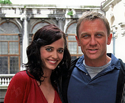 Eva Green and Daniel Craig on location in Venice for Casino Royale