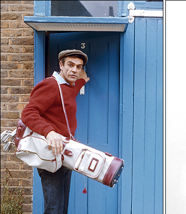 Sean Connery exits No. 3 Wavel Mews in 1962