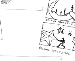 Concept Sketches & Storyboards for the GoldenEye title sequence