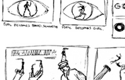 Unused concept storyboards from GoldenEye 1995