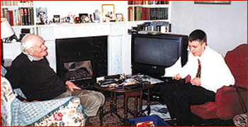 Desmond with Matthew Field 1999