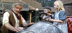 Desmond as Coggins with Adrian Hall and Heather Ripley in Ian Fleming's Chitty Chitty Bang Bang (1968)