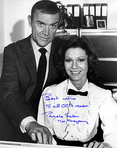 Sean Connery as James Bond and Pamela Salem as Miss Moneypenny Never Say Never Again (1983)