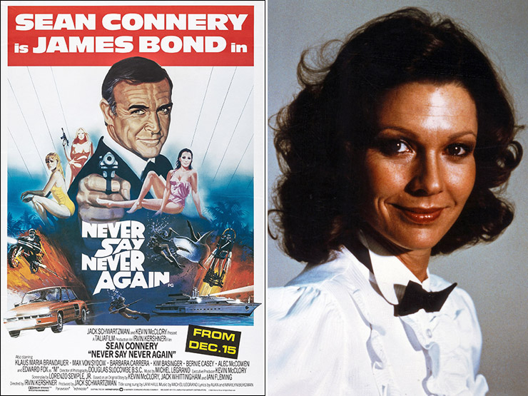 Never Say Never Again (1983) UK Bus Stop poster | Pamela Salem as Miss Moneypenny