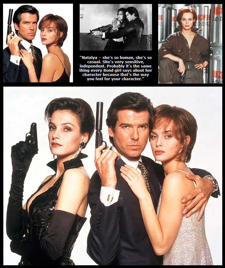 Izabella Scorupco, Famke Janssen and Pierce Brosnan GoldenEye (1995)