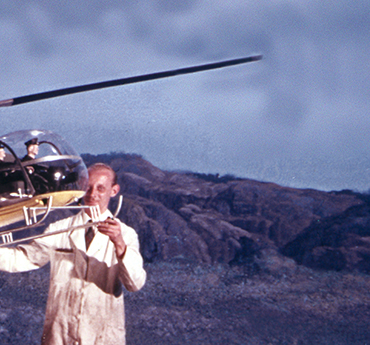 Bert Luxford with a miniature helicopter From Russia With Love (1963)