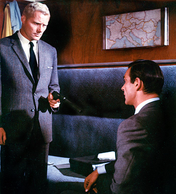 Robert Shaw and Sean Connery in From Russia With Love (1963)
