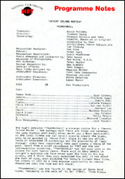 Thunderball screening Programme Notes 