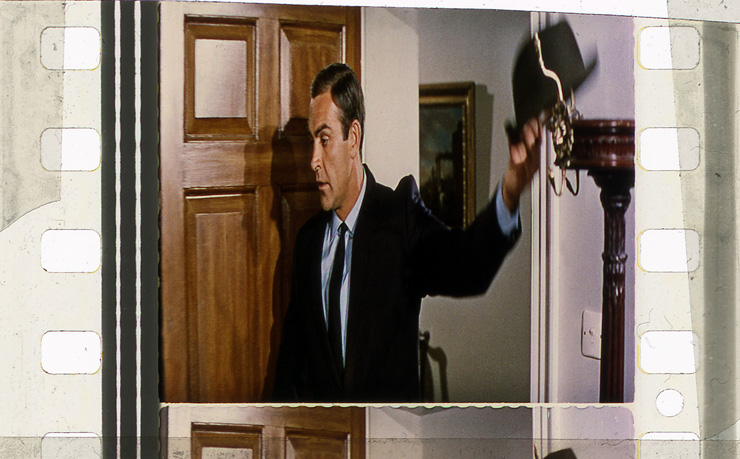 Frame from a damaged print of Thunderball