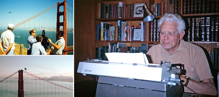 Pre-production filming A View To A Kill | Screenwriter Richard Maibaum