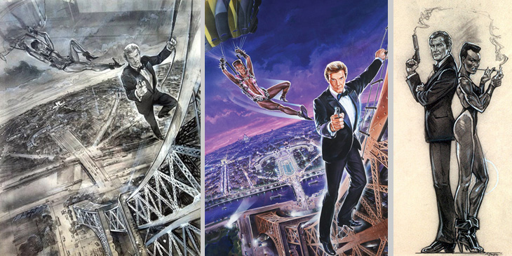  A View To A Kill (1985) concept poster artwork Daniel Goozee