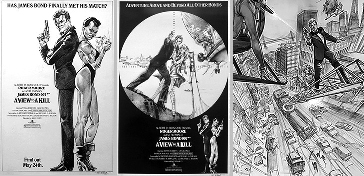  A View To A Kill (1985) concept poster artwork Phil Roberts and Daniel Goozee