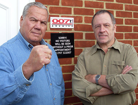 OHMSS actor Terry Mountain visits Graham Rye at his Kent office