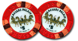 Caesar's Palace $5 chips