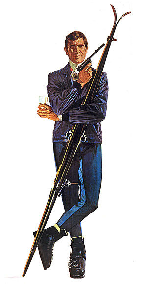 George Lazenby as James Bond by Robert McGinnis