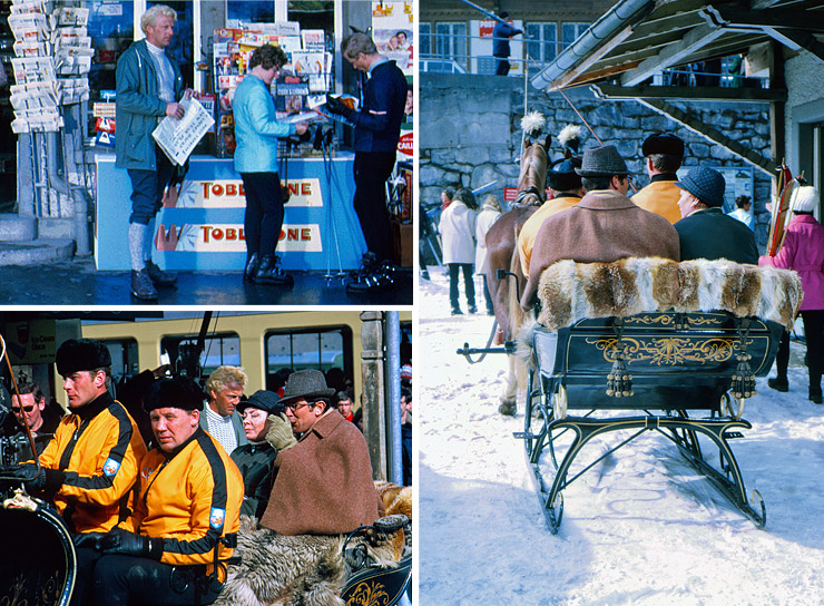 Campbell (Bernard Horsfall) at Lauterbrunnen station