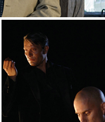 Mads Mikkelsen as Le Chiffre with Clemens Schick as Kratt
