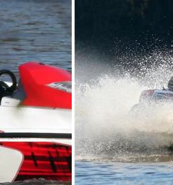 Daniel Craig takes part in speedboat chase rehearsals