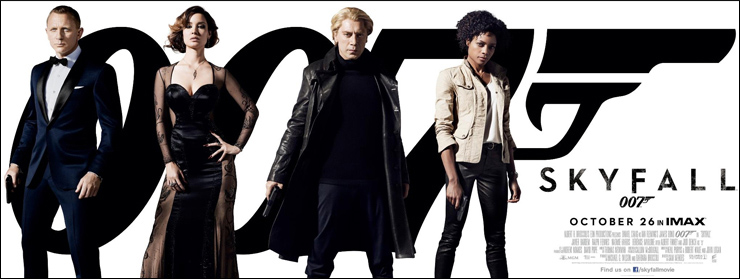 Skyfall UK character banner teaser poster