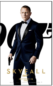 Skyfall UK character teaser poster- Daniel Craig as James Bond 007