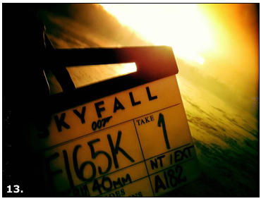 All aglow on the Skyfall set today!