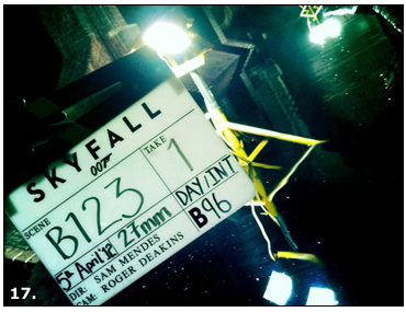 Making a splash on the Skyfall set today