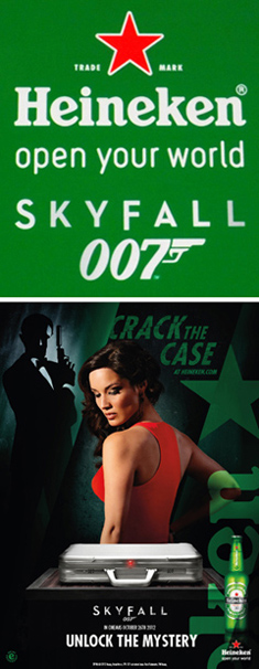 Heineken 'Crack the Case' promotional poster featuring Brnice Lim Marlohe