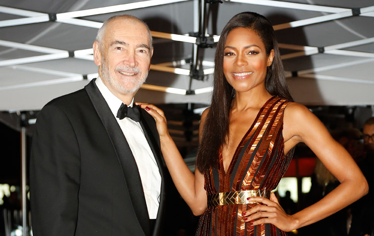 James Bond co-producer Michael G. Wilson and Naomie Harris attend a special premiere of Skyfall in Istanbul as a 'thank you' to the city where much of the pre-credit sequence was filmed.