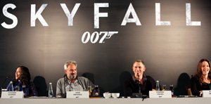 Skyfall press conference at Ciragan Palace Kempinski Hotel, Istanbul