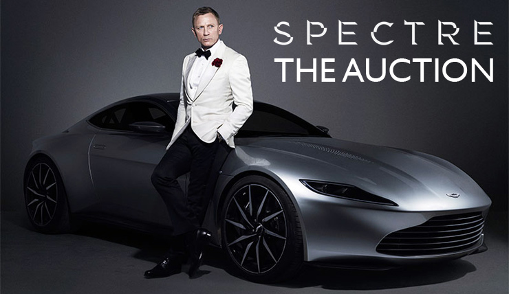 Daniel Craig as James Bond 007 with Aston Martin DB10