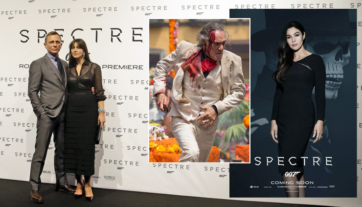 Daniel Craig and Monica Belluci at the Rome premiere of SPECTRE