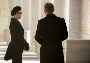 Monlca Bellucci and Daniel Craig in SPECTRE (2015)