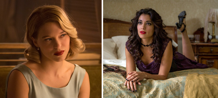 Lea Seydoux as Madeleine Swann and Stephanie Sigman as Estrella in SPECTRE (2015)