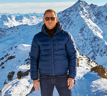Daniel Craig on location in Solden, Austria for SPECTRE (2015)