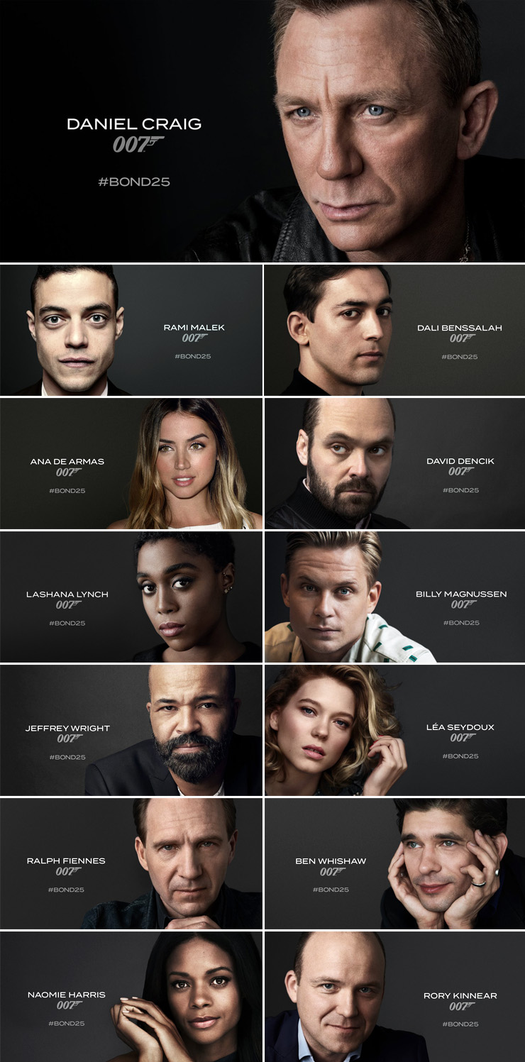 BOND 25 Cast Reveal 25 April 2019