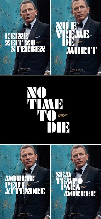 No time To Die (2020) International posters