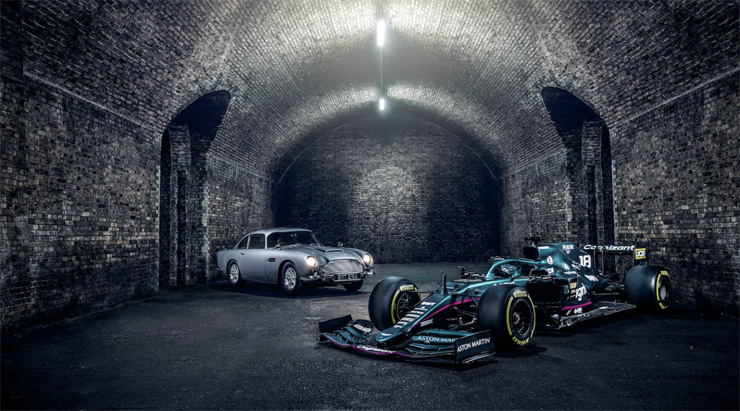 Aston Martin Cognizant Formula One Team celebrates No Time To Die