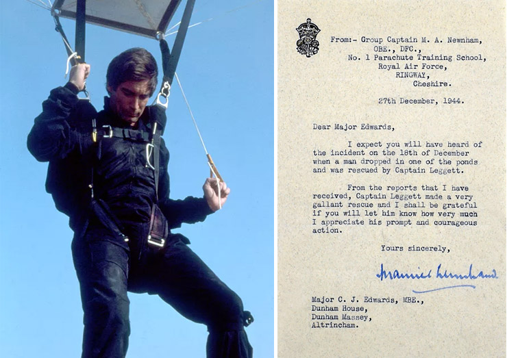 Timothy Dalton The Living Daylights (1987)/Peter Leggett rescue letter 1944