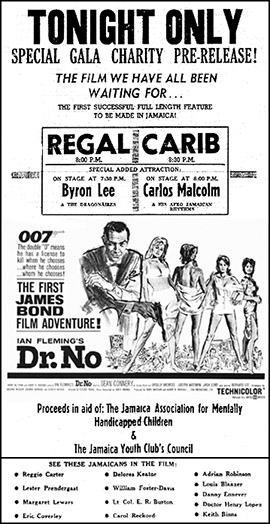 Dr. No Jamaica permiere September 1963