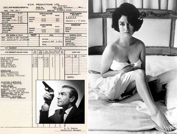 Dr. No progress report on the tests for the role of Miss Taro and Honey Ryder| Zena Marshall secured the role of Miss Taro in Dr. No 