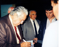 Cubby signs autographs for fans at the Odeon Leicester Square