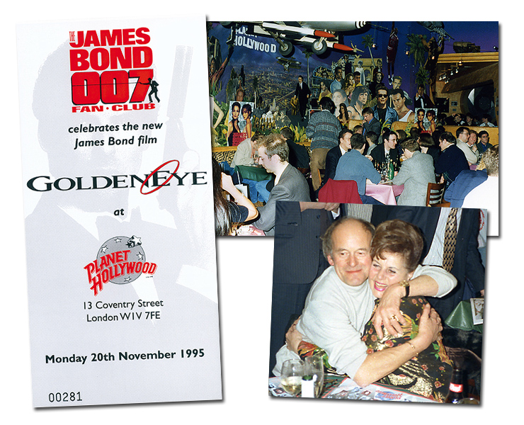 The James Bond 007 Fan Club celebrate the new James Bond film GoldenEye and the re-publication of Graham Rye's The James Bond Girls