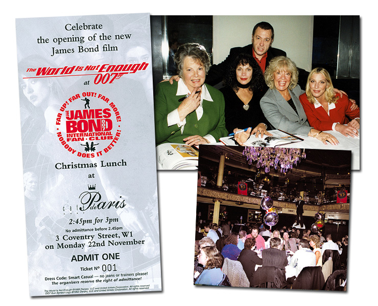 The James Bond 007 International Fan Club 7th Christmas Lunch at Caf de Paris - London