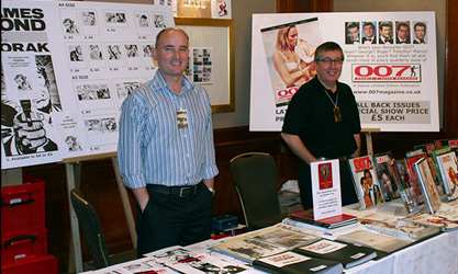 007 MAGAZINE Merchandise table