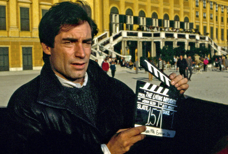 Timothy Dalton on location in Vienna The Living Daylights (1987)
