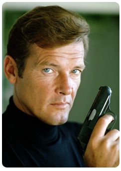 Roger Moore as James Bond