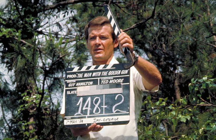 Roger Moore on location in Thailand for The Man With The Golden Gun (1974)